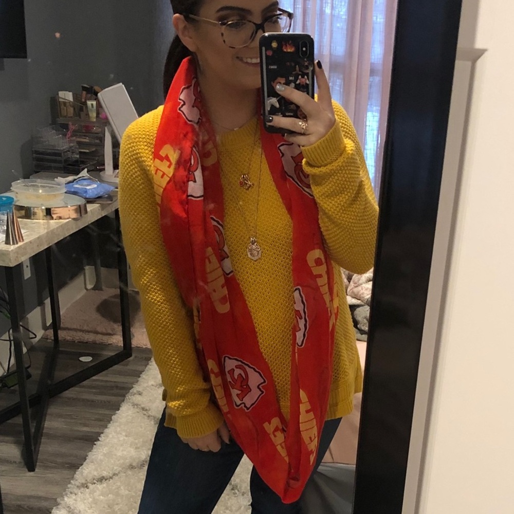 Yellow Knit Long Sleeve Sweater